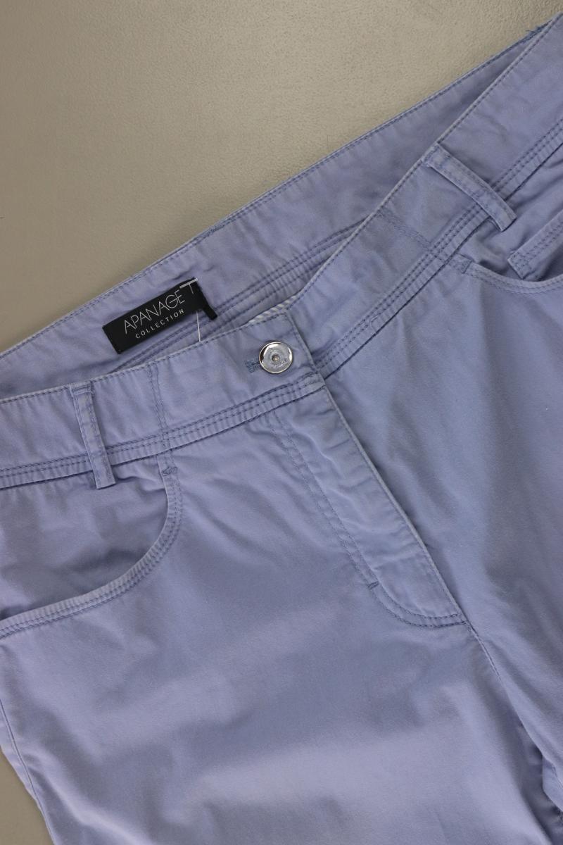 Apanage Hose Gr. 38 blau aus Baumwolle