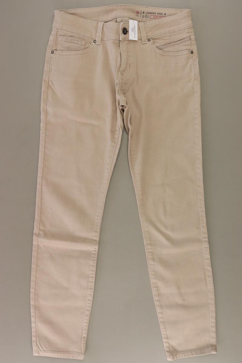 edc by Esprit Skinny Jeans Gr. 34 creme aus Baumwolle