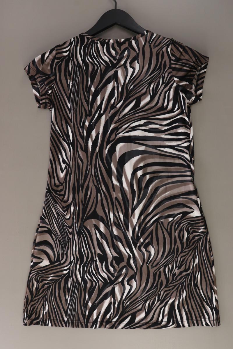 Vivance Kurzarmkleid Gr. 36 mit Tierdruck braun aus Polyester