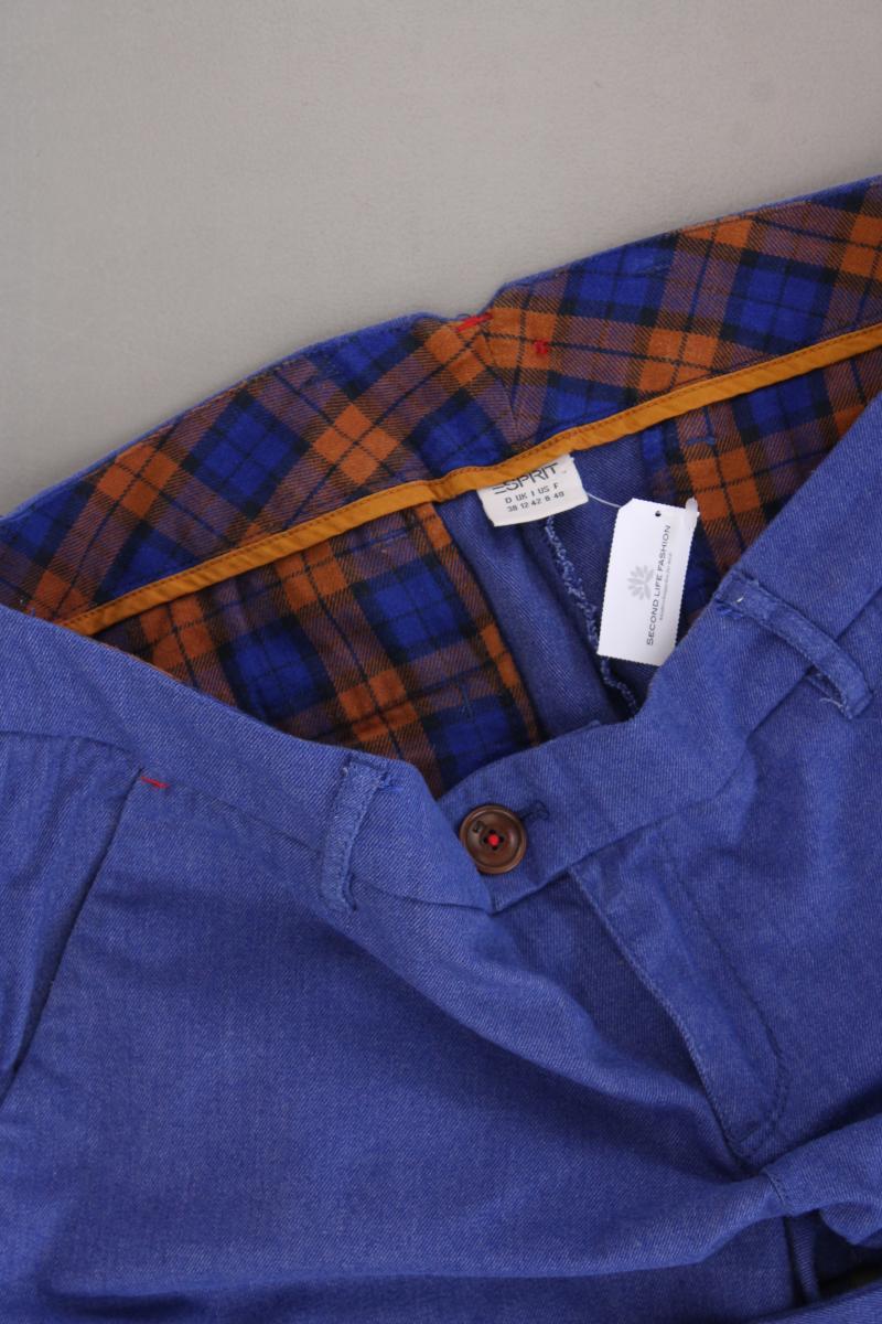 Esprit Chinohose Gr. 38 blau aus Baumwolle