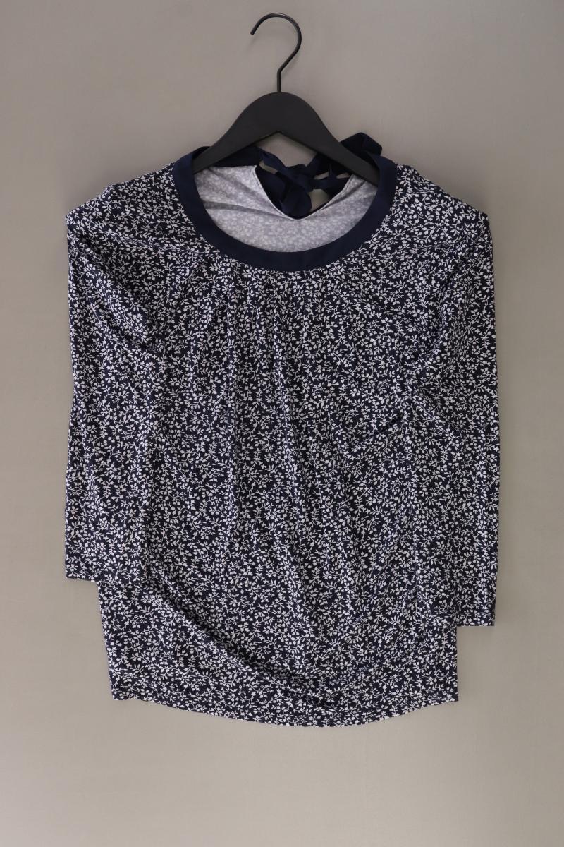Orsay Shirt Gr. M mit Blumenmuster 3/4 Ärmel blau aus Viskose