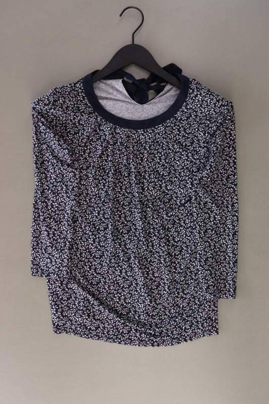 Orsay Shirt Gr. M mit Blumenmuster 3/4 Ärmel blau aus Viskose