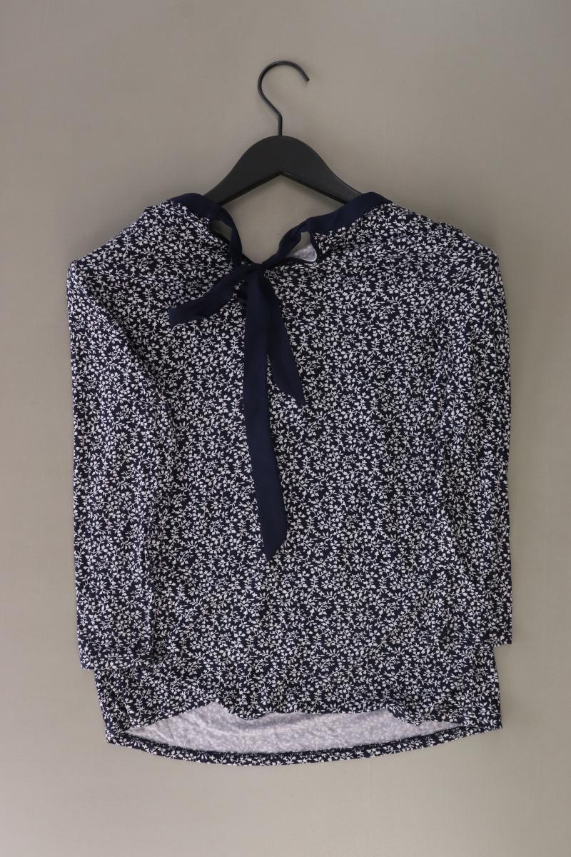 Orsay Shirt Gr. M mit Blumenmuster 3/4 Ärmel blau aus Viskose
