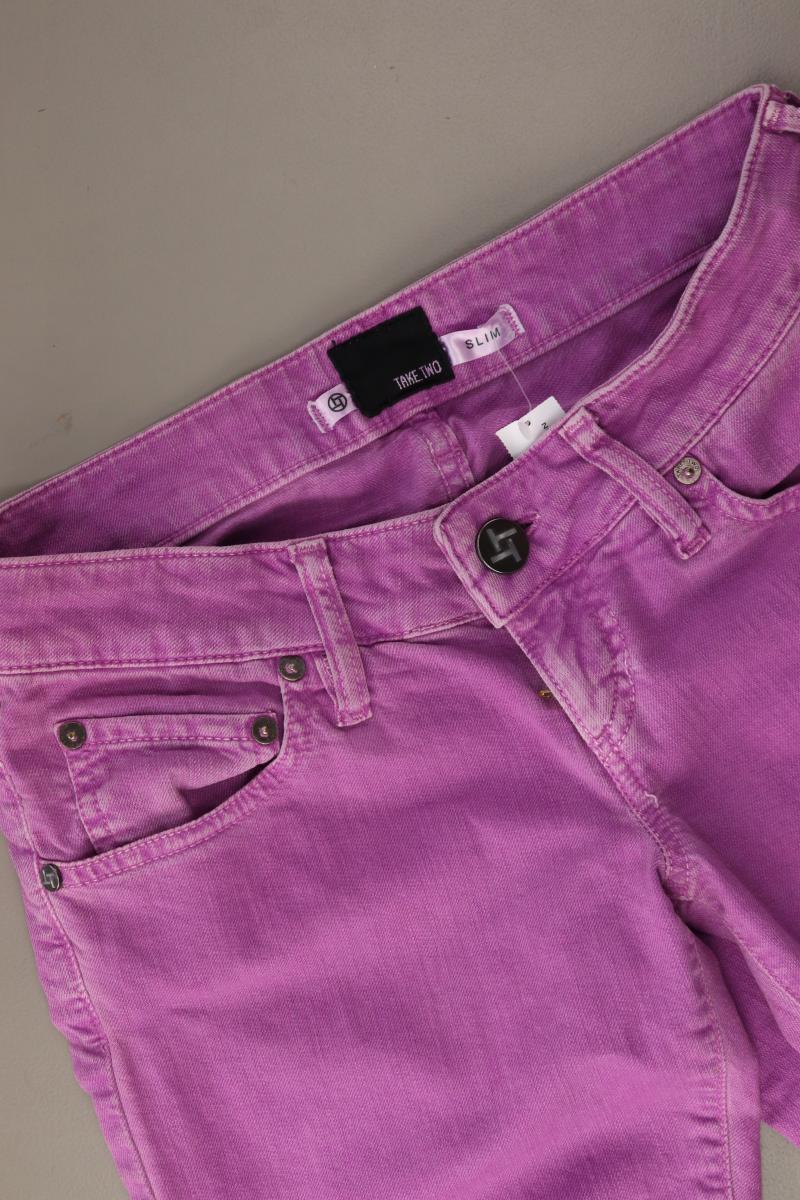 Take Two Skinny Jeans Gr. W27 lila aus Baumwolle