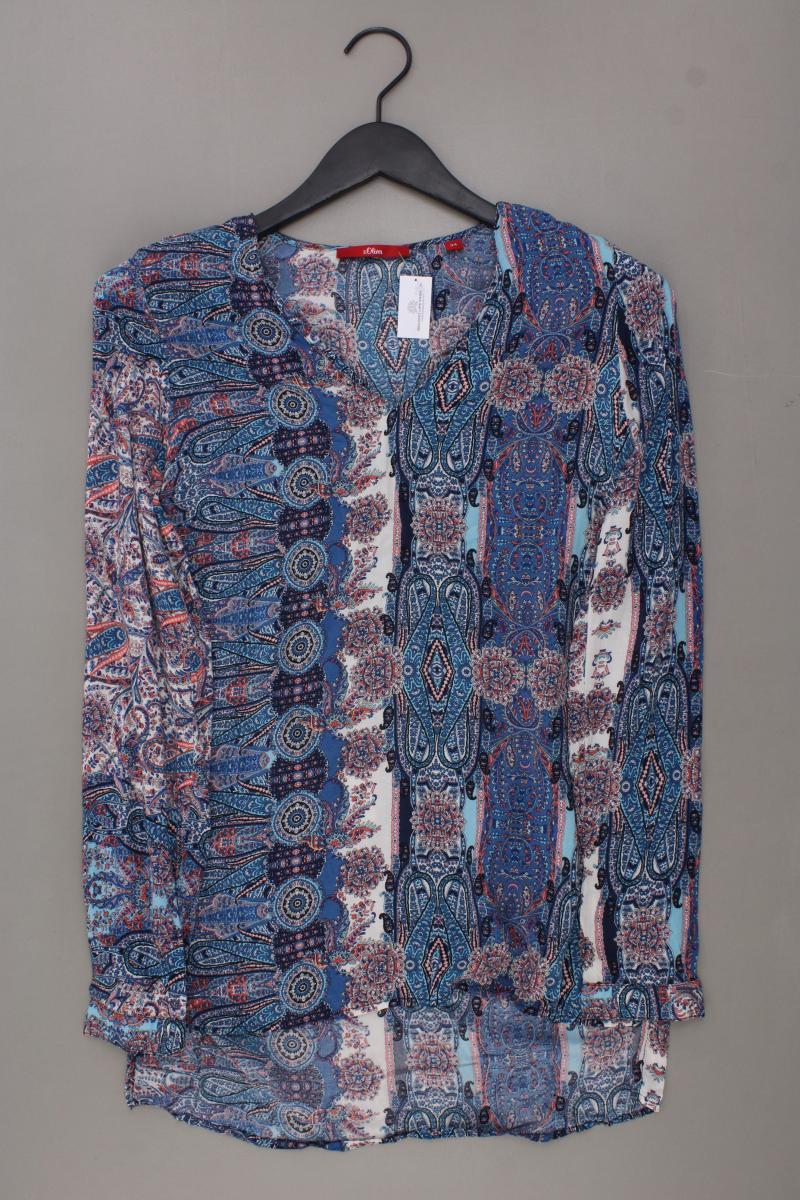 s.Oliver Langarmbluse Gr. 34 mit Paisleymuster mehrfarbig aus Viskose