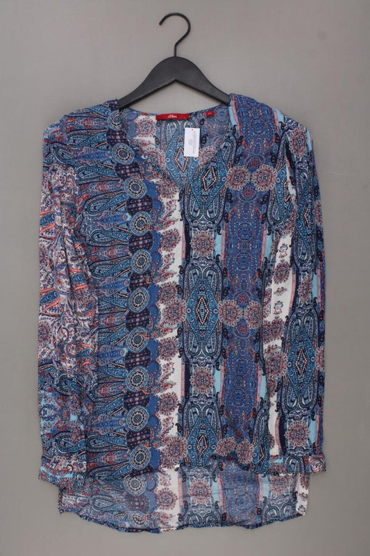 s.Oliver Langarmbluse Gr. 34 mit Paisleymuster mehrfarbig aus Viskose