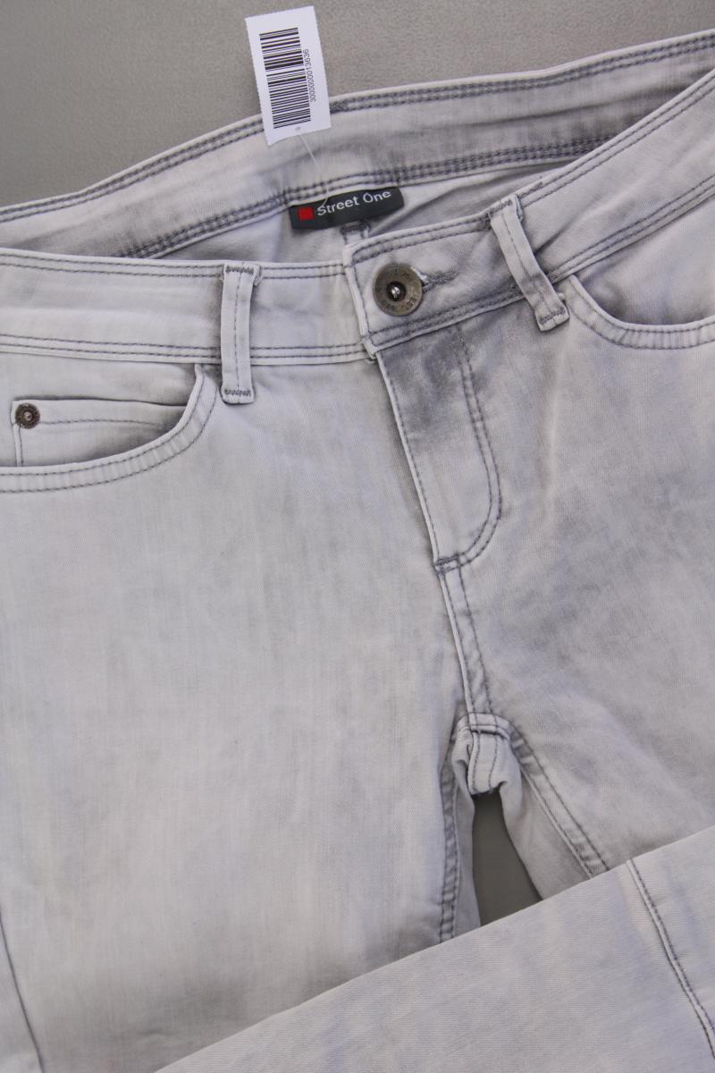 Street One Skinny Jeans Gr. W25/L28 grau aus Baumwolle
