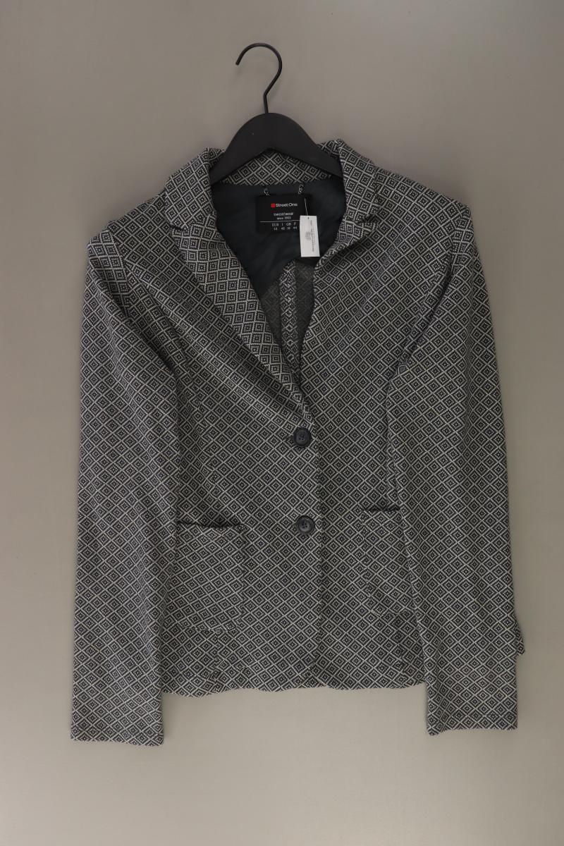 Street One Jerseyblazer Gr. 42 neuwertig grau aus Polyester