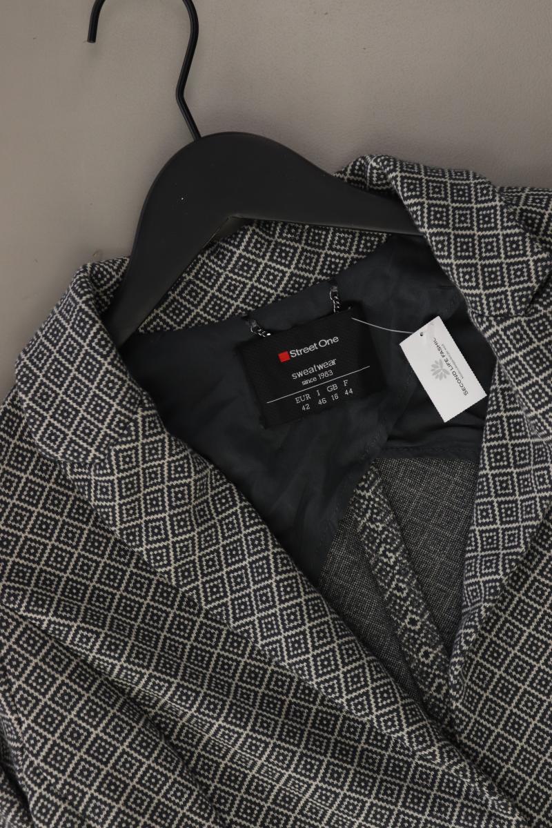 Street One Jerseyblazer Gr. 42 neuwertig grau aus Polyester