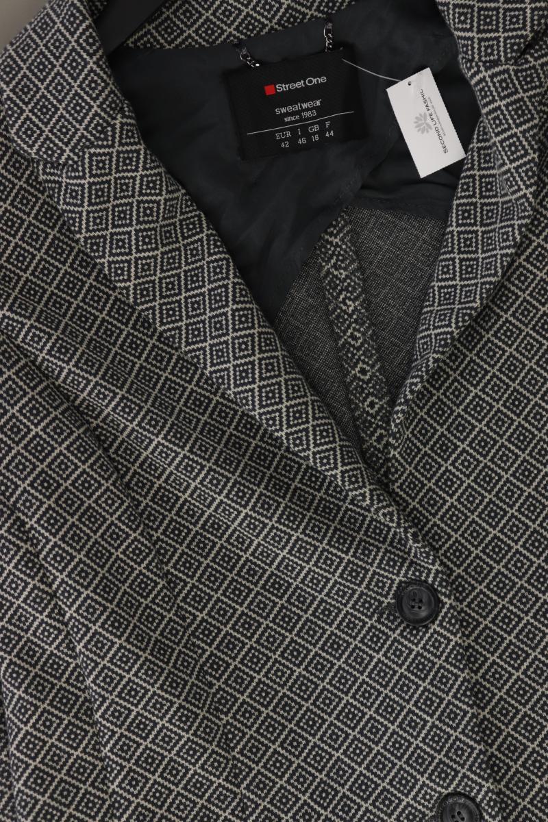 Street One Jerseyblazer Gr. 42 neuwertig grau aus Polyester