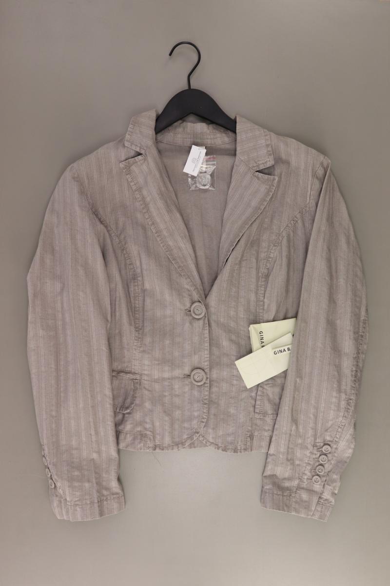 Gina B. Blazer Gr. 42 neu mit Etikett Neupreis: 139,0€! grau aus Baumwolle