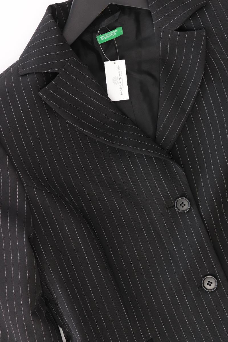 Benetton Classic Blazer Gr. IT 40 (XS) Vintage schwarz aus Polyester