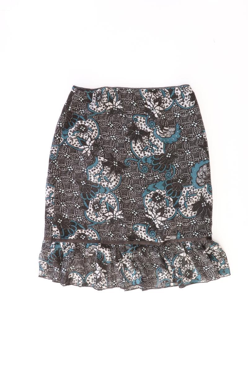 Street One Stretchrock Gr. 34 mit Blumenmuster braun aus Polyester