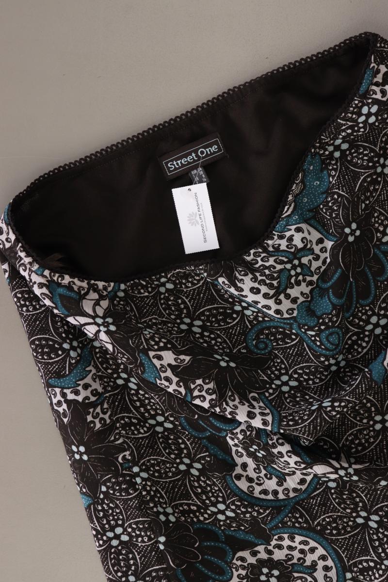 Street One Stretchrock Gr. 34 mit Blumenmuster braun aus Polyester