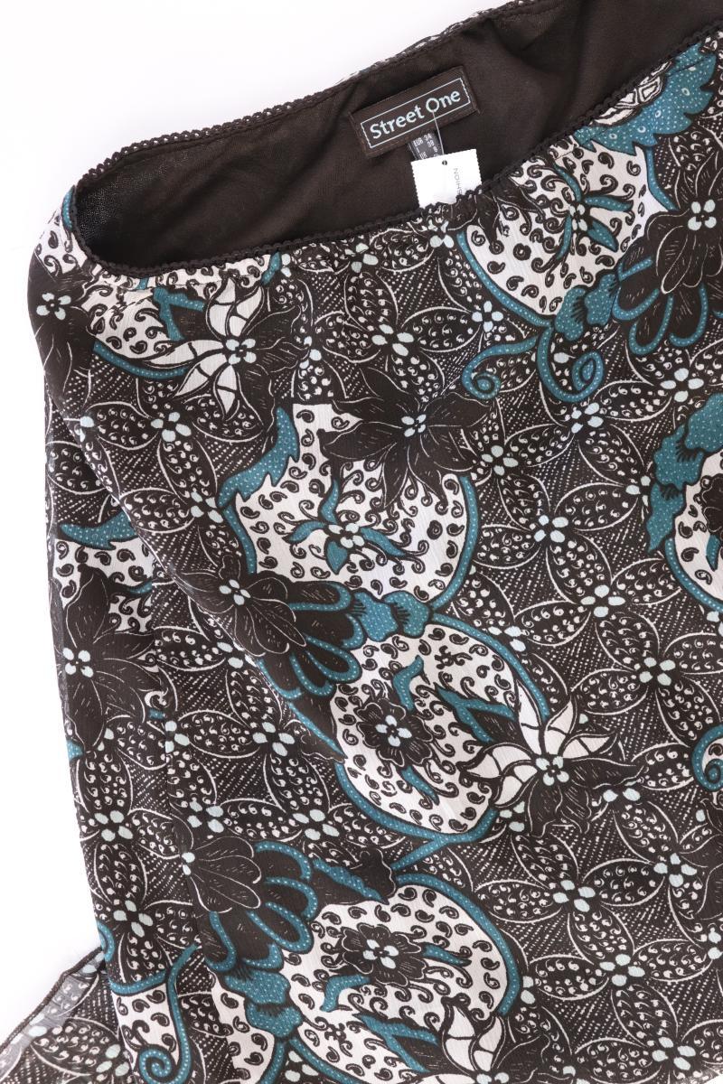 Street One Stretchrock Gr. 34 mit Blumenmuster braun aus Polyester