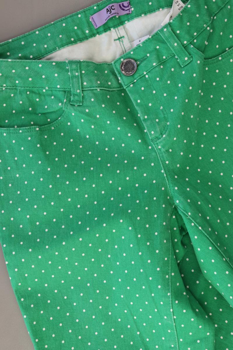 AJC Fashion Hose Gr. 36 gepunktet grün aus Baumwolle