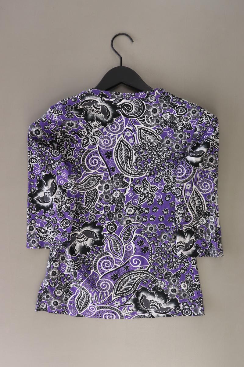 Street One Printshirt Gr. 38 mit Paisleymuster 3/4 Ärmel lila aus Baumwolle