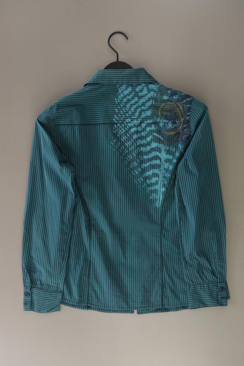Bonita Langarmbluse Gr. 40 blau aus Baumwolle