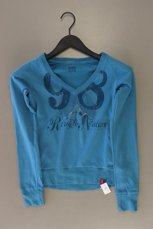 edc by Esprit Langarmpullover Gr. XS blau aus Baumwolle