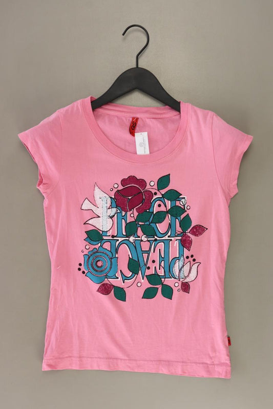 QS by s.Oliver Printshirt Gr. S Kurzarm rosa