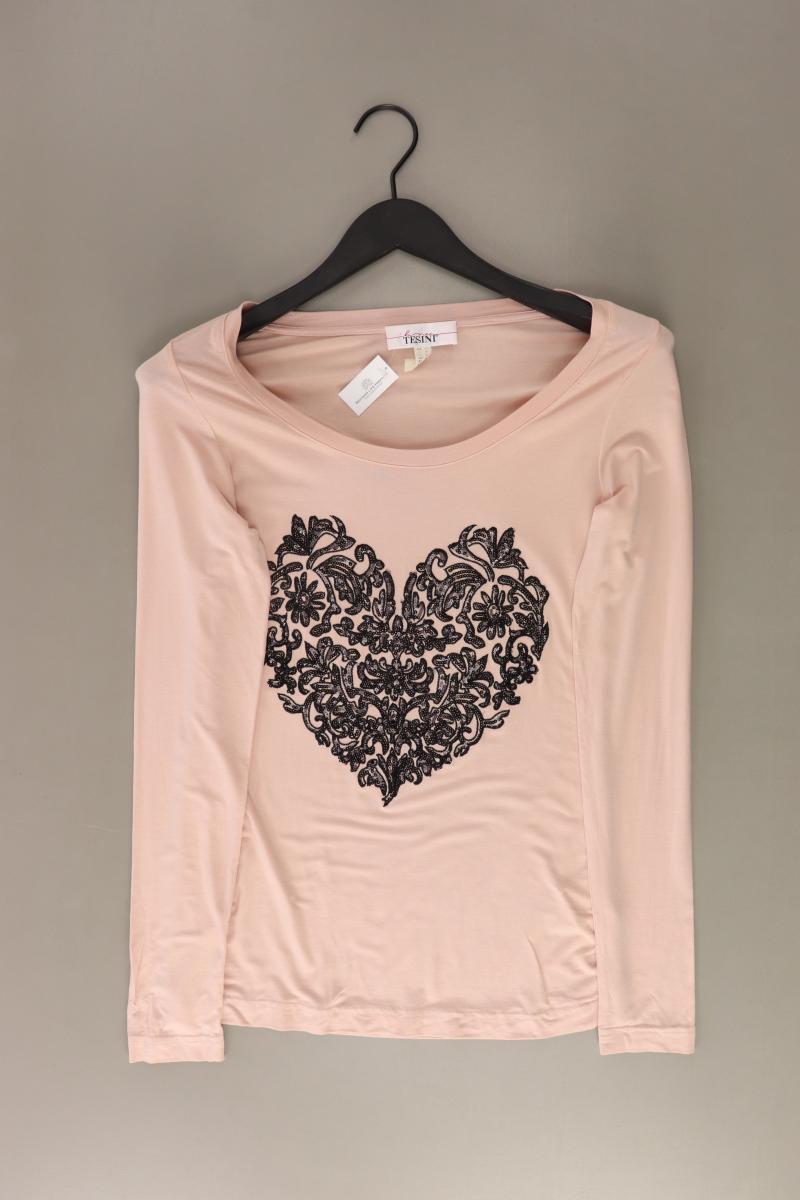 Tesini Langarmshirt Gr. 34 rosa aus Viskose