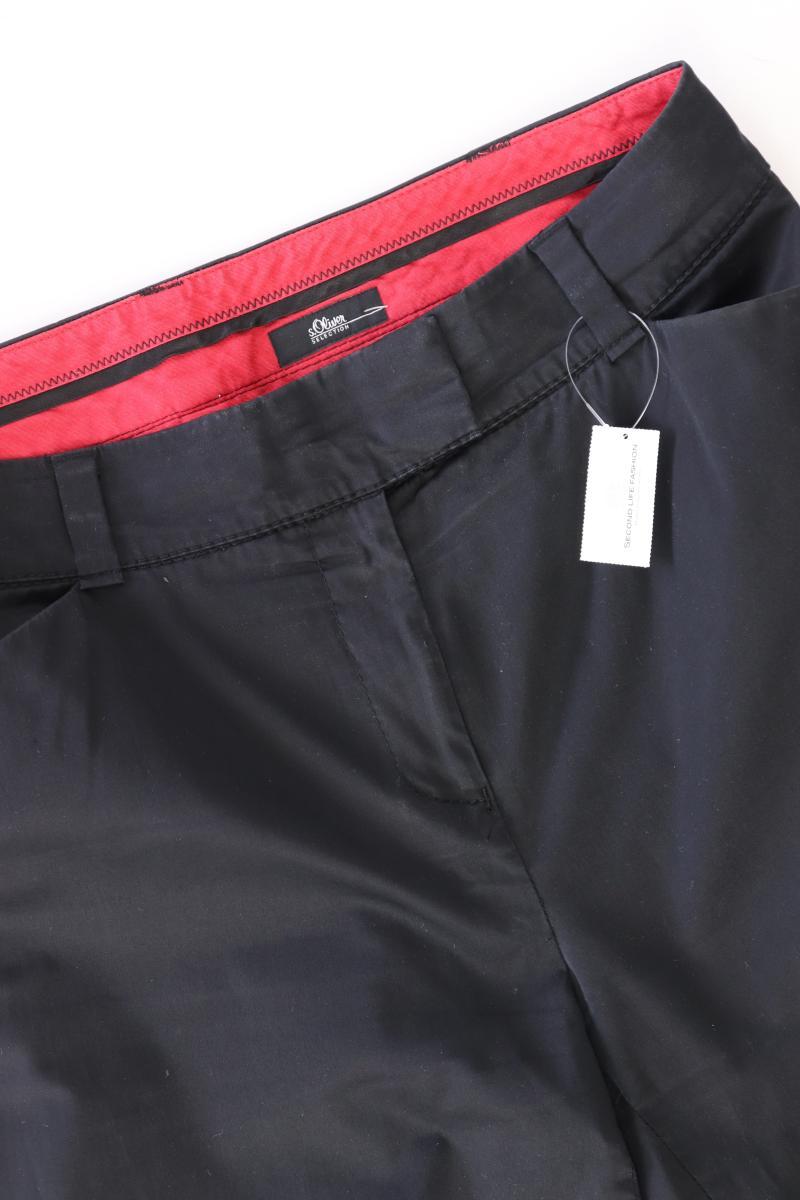 s.Oliver Selection Hose Gr. 38 schwarz aus Baumwolle