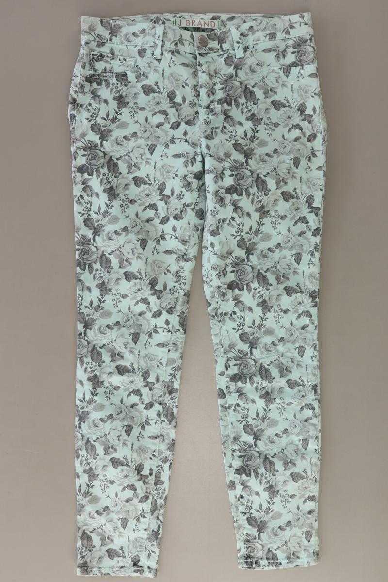 J Brand Skinny Jeans Gr. W27 mit Blumenmuster türkis aus Baumwolle