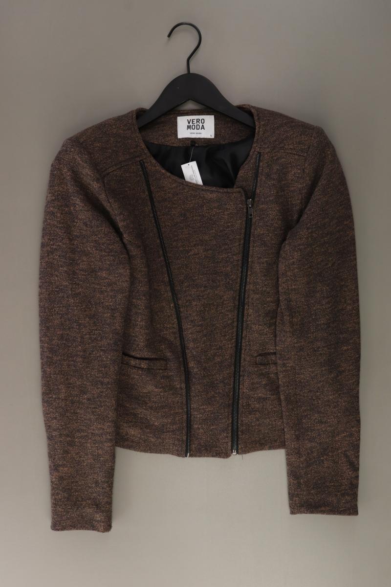 Vero Moda Übergangsjacke Gr. L braun aus Baumwolle