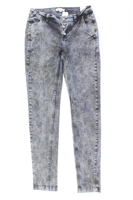 comma, Skinny Jeans Gr. 34 grau aus Baumwolle