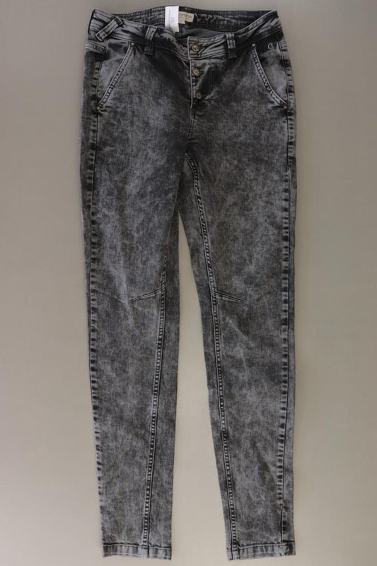 comma, Skinny Jeans Gr. 34 grau aus Baumwolle