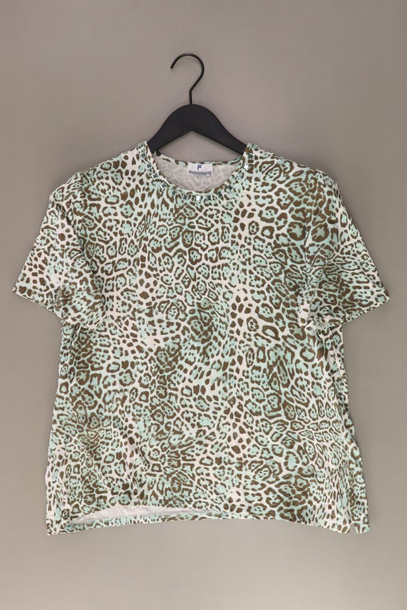 FRANKENWÄLDER T-Shirt Gr. 44 mit Tierdruck Kurzarm grün aus Viskose