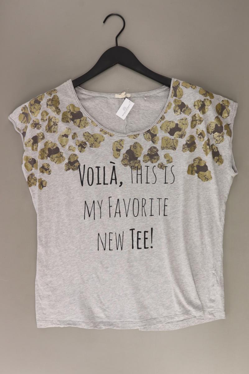 Esprit T-Shirt Gr. S Kurzarm grau aus Baumwolle