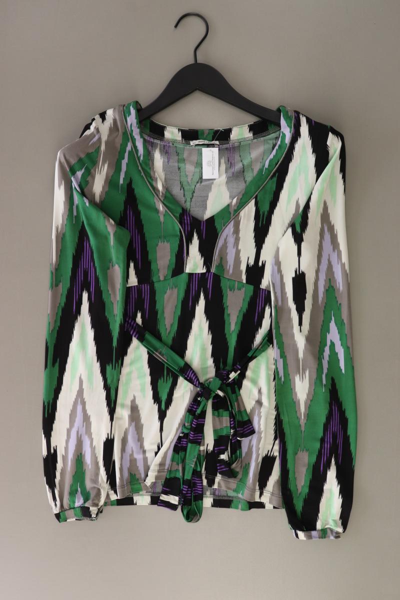 More&More Batikshirt Gr. 40 mit Batikmuster mit Gürtel Langarm mehrfarbig