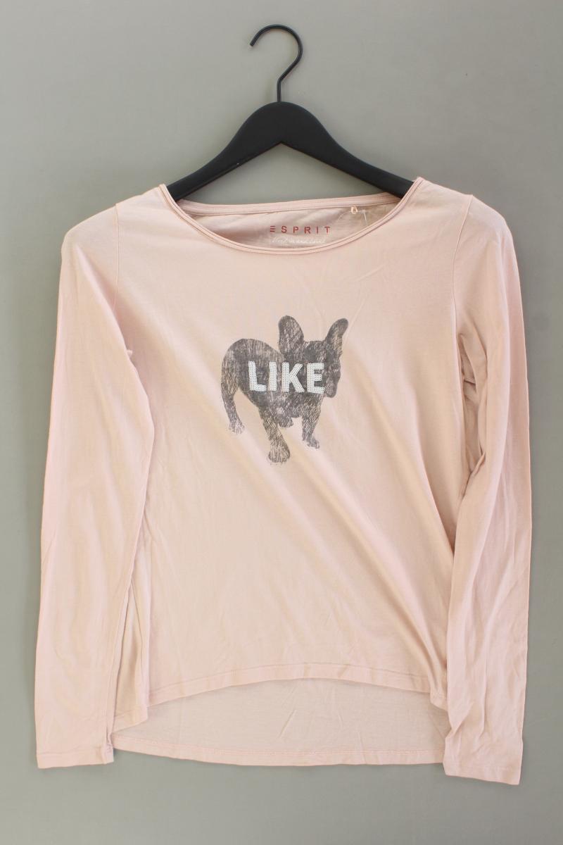 Esprit Longsleeve-Shirt Gr. XS Langarm rosa aus Baumwolle