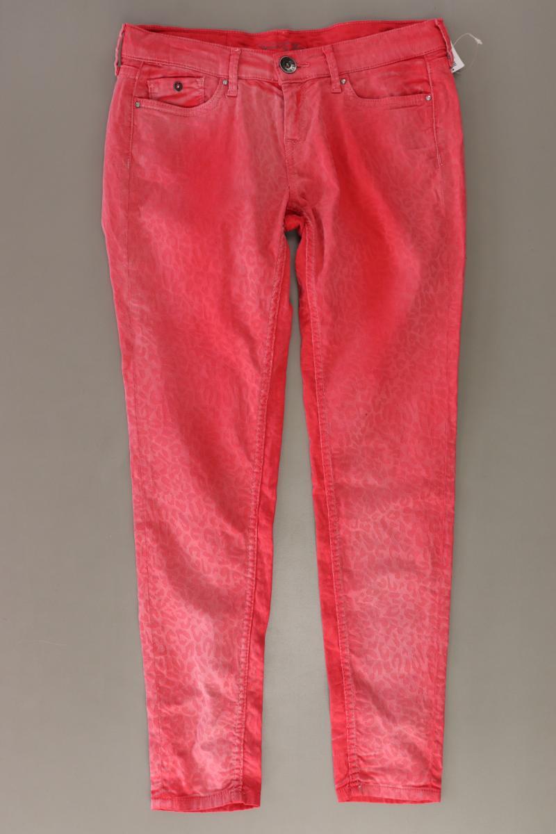 Pepe Jeans Five-Pocket-Hose Gr. W27/L28 mit Tierdruck rot aus Baumwolle