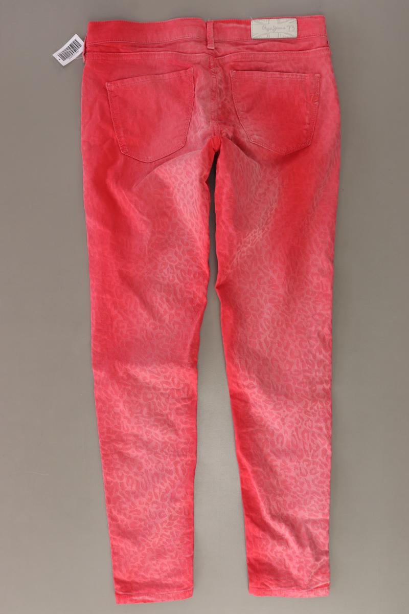 Pepe Jeans Five-Pocket-Hose Gr. W27/L28 mit Tierdruck rot aus Baumwolle
