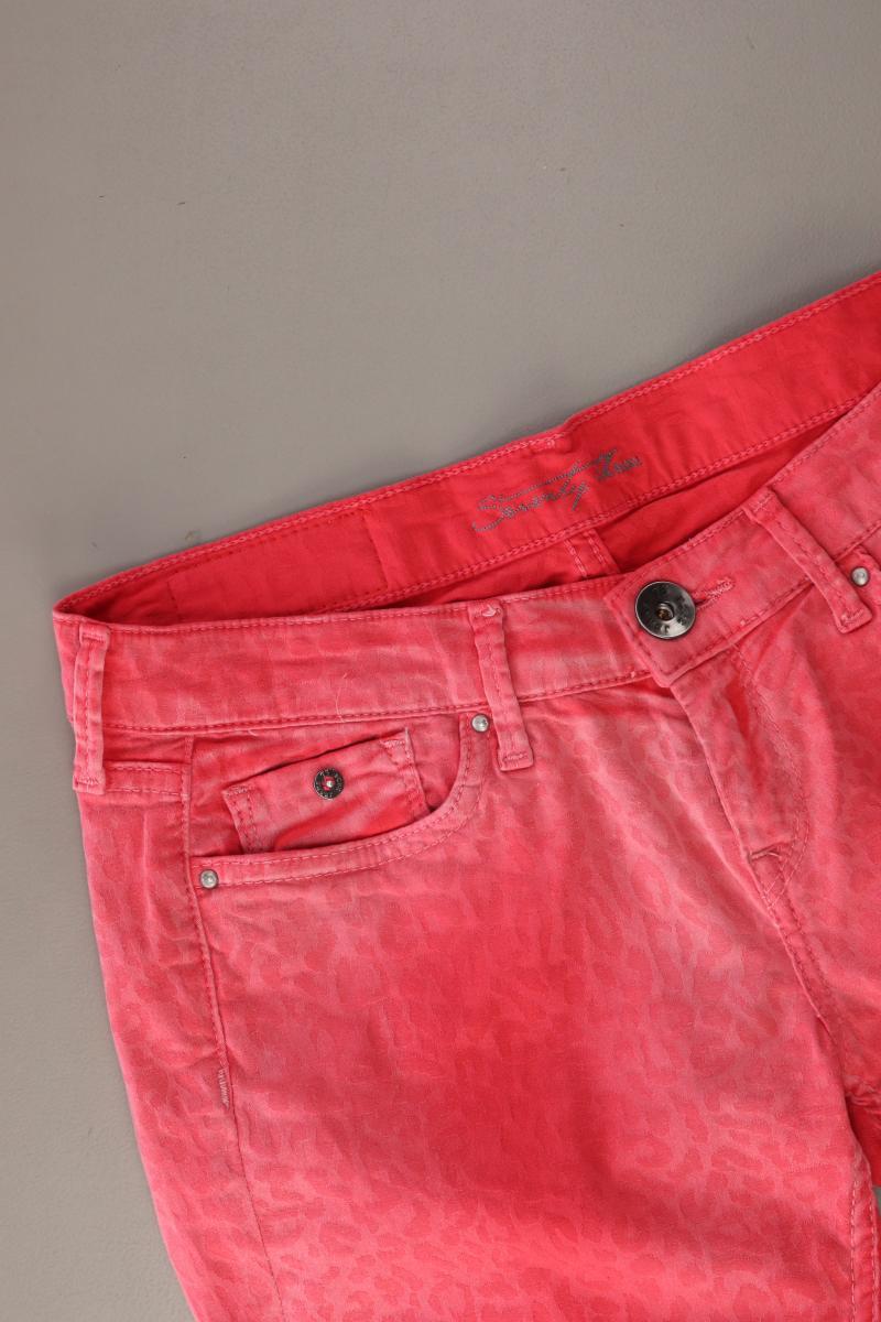 Pepe Jeans Five-Pocket-Hose Gr. W27/L28 mit Tierdruck rot aus Baumwolle