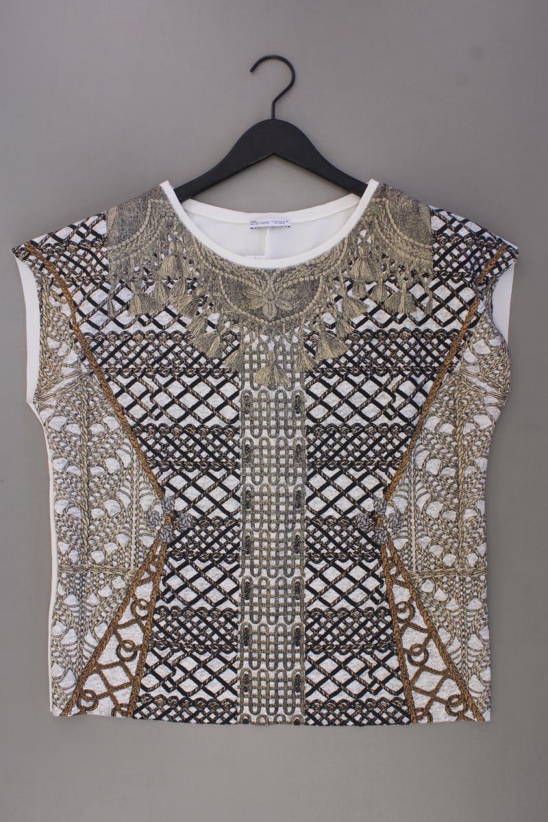 Zara T-Shirt Gr. M Kurzarm mehrfarbig aus Polyester