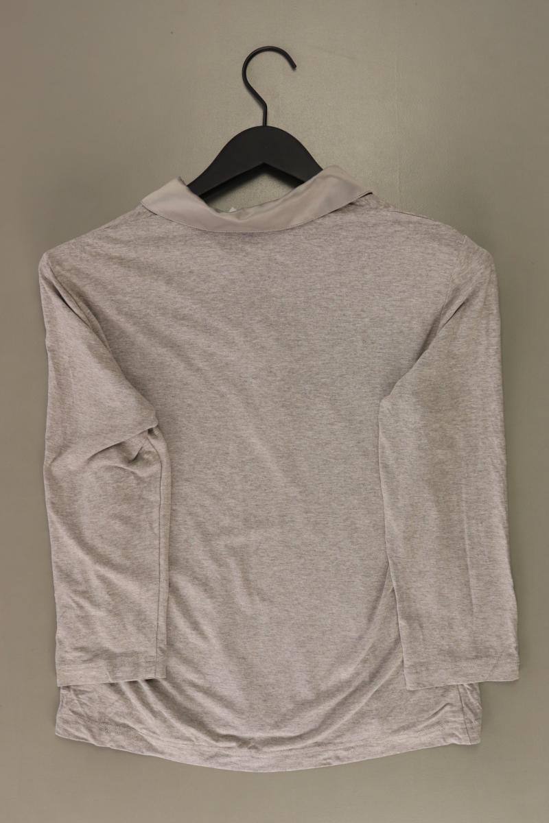 Gerry Weber Poloshirt Gr. 38 3/4 Ärmel grau