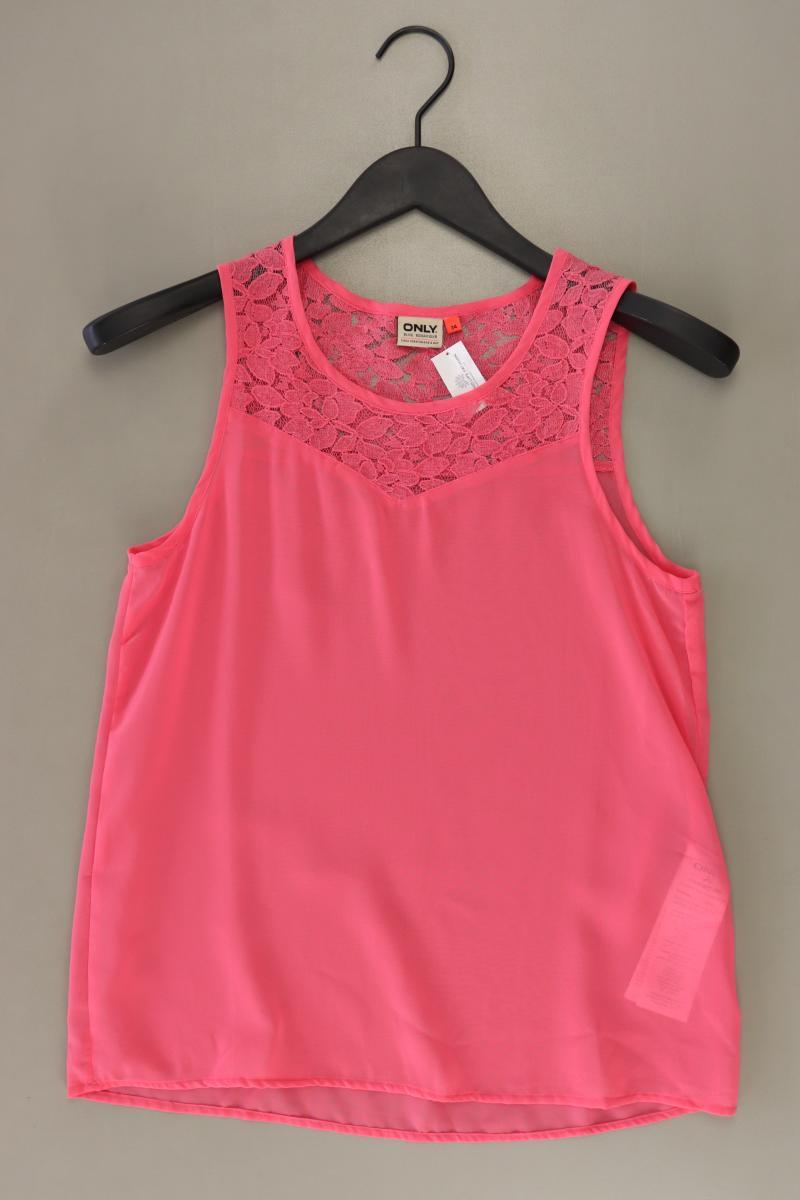Only Chiffonbluse Gr. 34 Ärmellos pink aus Polyester