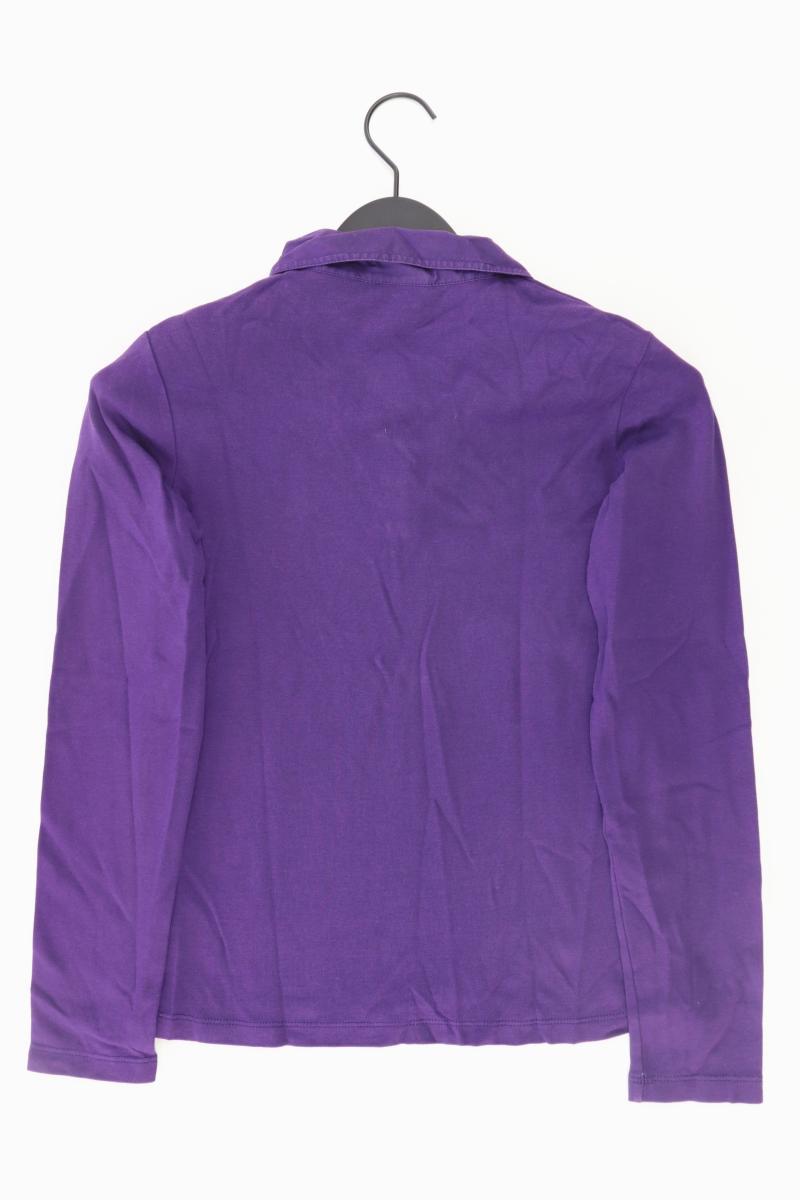 Street One Poloshirt Gr. 38 Langarm lila aus Baumwolle
