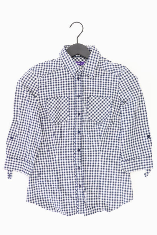 Mexx Bluse Gr. 36 3/4 Ärmel blau aus Baumwolle