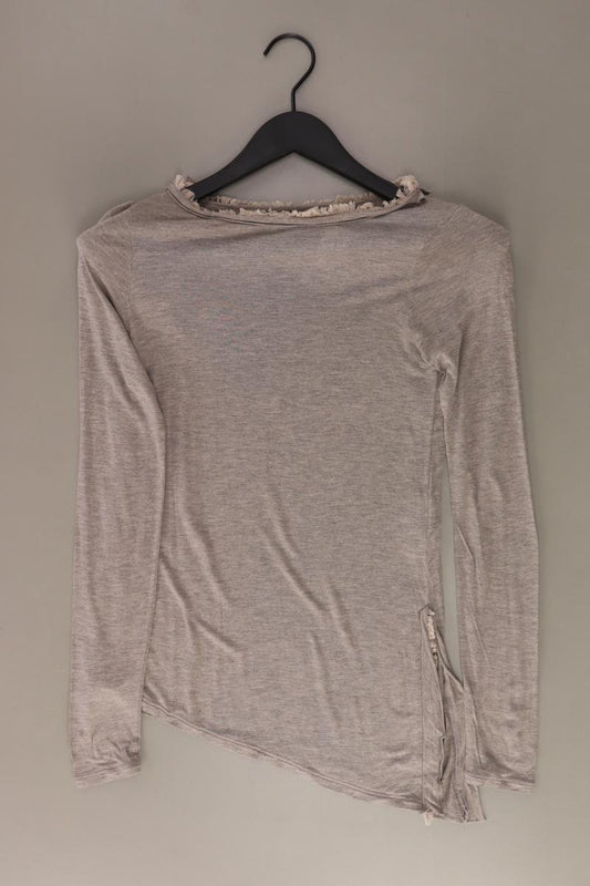 Sisley Longsleeve-Shirt Gr. XS Langarm creme aus Viskose