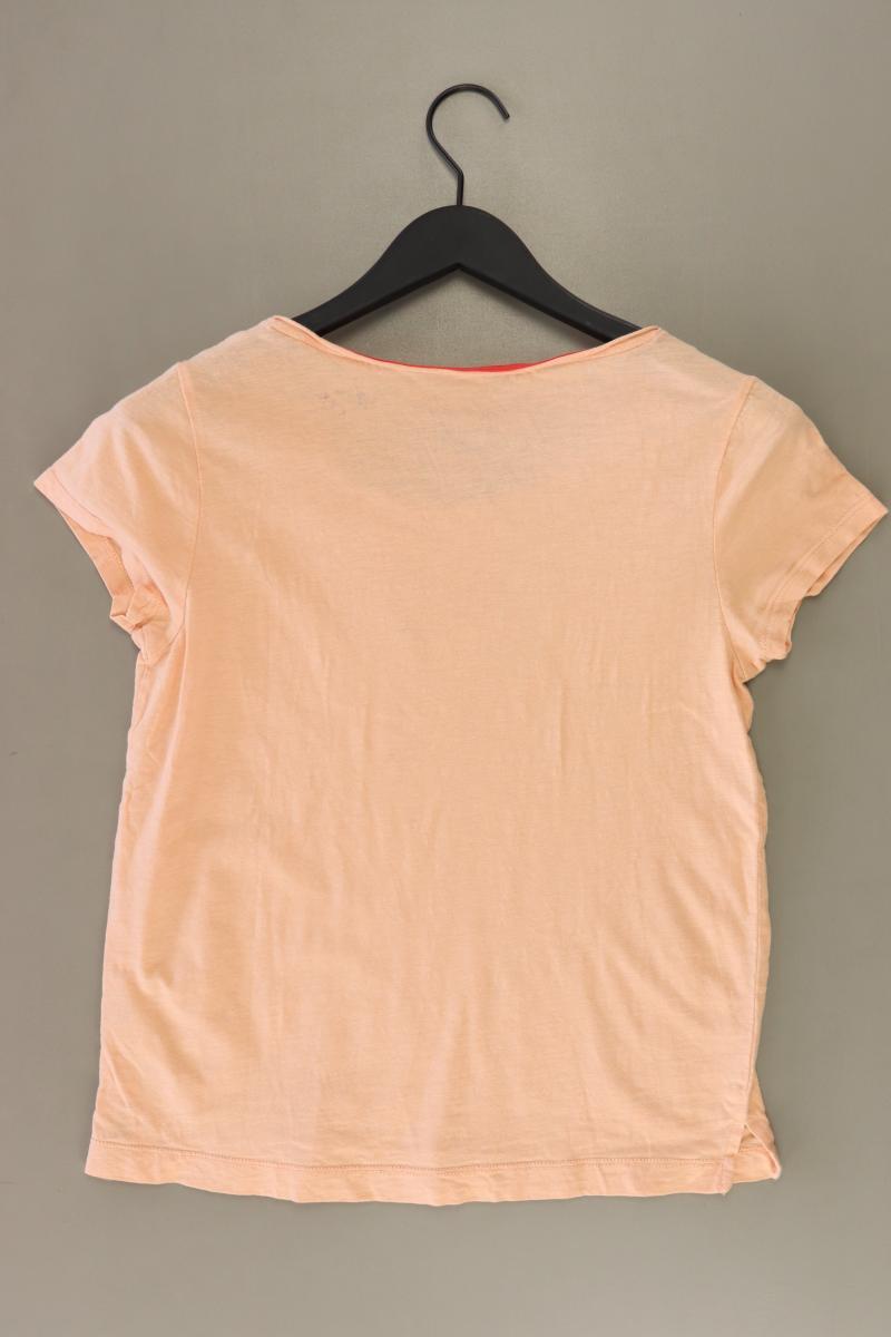 Esprit Printshirt Gr. XS Kurzarm orange aus Baumwolle