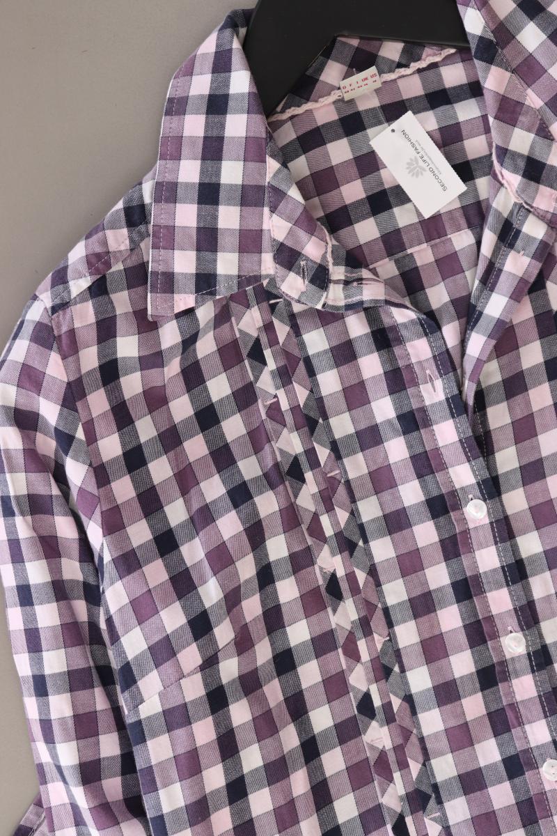 s.Oliver Karobluse Gr. 40 kariert Langarm lila