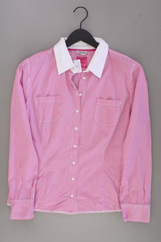 Street One Langarmbluse Gr. 42 gestreift pink aus Baumwolle