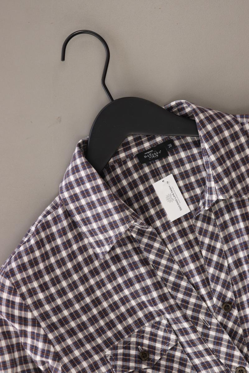 Bexleys Karobluse Gr. 38 kariert Langarm blau aus Baumwolle
