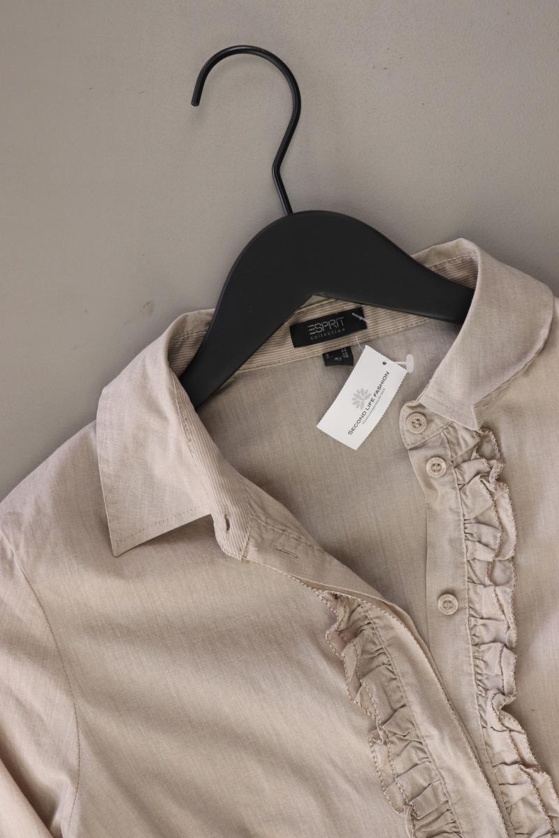 Esprit Collection Langarmbluse Gr. 36 grau aus Baumwolle