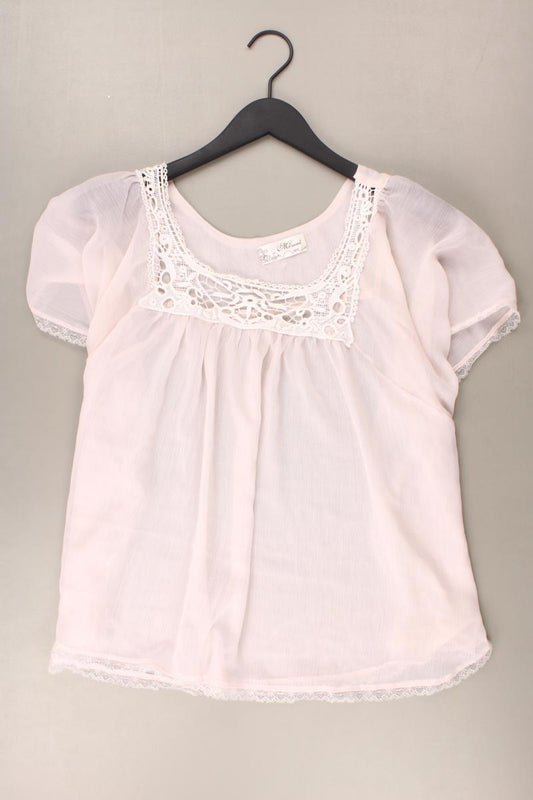 Spitzenbluse Gr. M/L Kurzarm pink