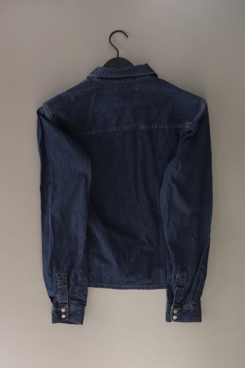 H.I.S. Jeansbluse Gr. S Langarm Vintage blau